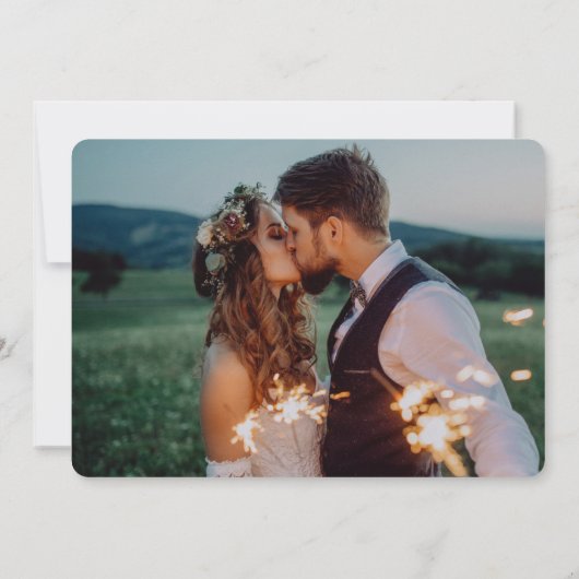 Minimalistisch script We hebben aankondiging van b (Achterkant)