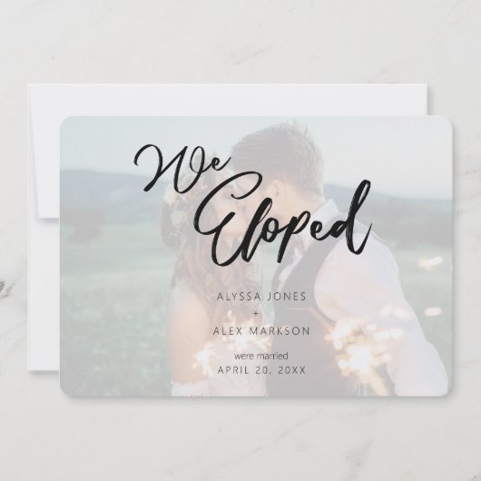 Minimalistisch script We hebben aankondiging van b (Voorkant)