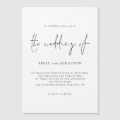 Minimalistisch Script Weddenschap (Voorkant)