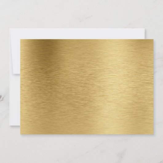 Minimalistisch Script wit en goud 21e verjaardag Kaart (Achterkant)