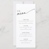 Minimalistisch Script Zwart Wit Voedsel en Drink M (Voorkant)