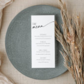 Minimalistisch Script Zwart Wit Voedsel en Drink M