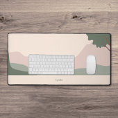 Minimalistisch sereen landschap bureaumat