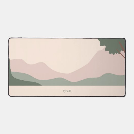 Minimalistisch sereen landschap bureaumat (Voorkant)