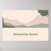 Minimalistisch sereen landschap poster (Voorkant)