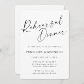 Minimalistisch serve repetitief ginds witscript kaart (Voorkant / Achterkant)