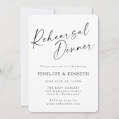 Minimalistisch serve repetitief ginds witscript kaart (Voorkant)