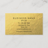 Minimalistisch Shiny Gold Jaguar Vip Visitekaartje (Achterkant)