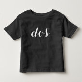 Minimalistisch Shirt van de tweede verjaardag | Sp (Voorkant)
