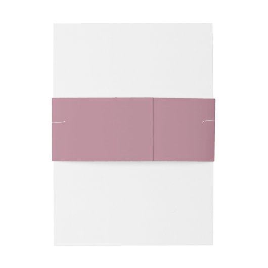 Minimalistisch sierlijk script Mauve bruiloft Uitnodigingen Wikkel (Achterkant Voorbeeld)