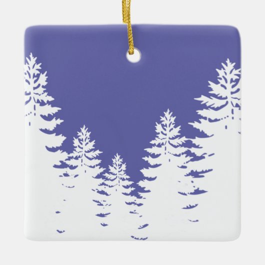 Minimalistisch silhouet keramisch ornament (Voorkant)