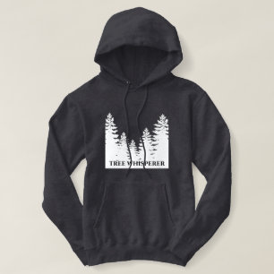 Minimalistisch silhouet van de witte en zwarte den hoodie