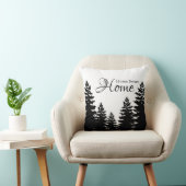 Minimalistisch silhouet van de witte en zwarte den kussen (Stoel)