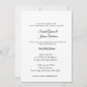 Minimalistisch simpel fotomonogram huwelijk kaart (Voorkant)