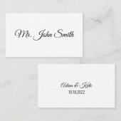 Minimalistisch simpel Romantisch Plaatskaartje (Voorkant / Achterkant)