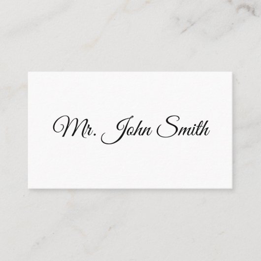 Minimalistisch simpel Romantisch Plaatskaartje (Voorkant)