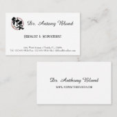 Minimalistisch Simple Dr. Herbalist en Acupuncturi Visitekaartje (Voorkant / Achterkant)