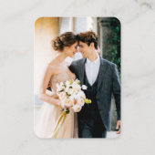 Minimalistisch Simple Weddenschap Website Foto QR Informatiekaartje (Achterkant)