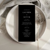 Minimalistisch Simple Wedding Ceremony-programma
