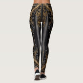 Minimalistisch simplistisch meisjesontwerp leggings (Achterkant)