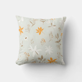 Minimalistisch Sinaasappel en wit Sierkussen