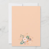 Minimalistisch Sinaasappel met bovengrens Kaart (Achterkant)