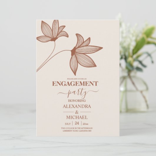 Minimalistisch Sinaasappel teracotta bruilding IV Kaart (Staand voorkant)