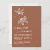 Minimalistisch Sinaasappel teracotta bruilding IV Kaart (Voorkant)