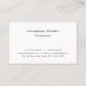 Minimalistisch Sjabloon Professional modern script Visitekaartje (Achterkant)