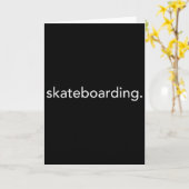 Minimalistisch Skateboarden. Minimaal Kaart (Gele Bloem)