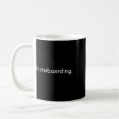 Minimalistisch Skateboarden. Minimaal Koffiemok (Links)