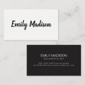 Minimalistisch / Sketchy Handgeschreven Visitekaartje (Voorkant / Achterkant)