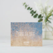 Minimalistisch Sky Grass Save the Date Briefkaart (Staand voorkant)