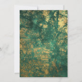 minimalistisch |Sla de datum op | Faux Gold Marble Save The Date (Achterkant)