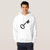 Minimalistisch  sleutelsilhouet hoodie (Voorkant volledig)