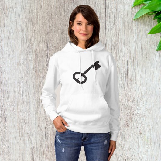 Minimalistisch  sleutelsilhouet hoodie