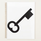 Minimalistisch  sleutelsilhouet planner (Voorkant)