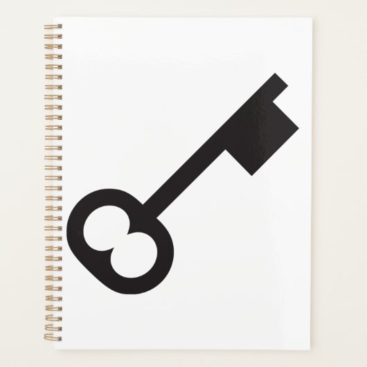 Minimalistisch  sleutelsilhouet planner (Voorkant)