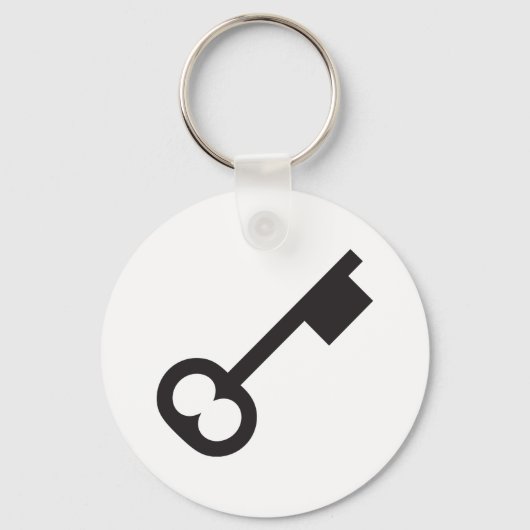 Minimalistisch  sleutelsilhouet sleutelhanger (Voorkant)