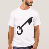 Minimalistisch  sleutelsilhouet t-shirt (Voorkant)
