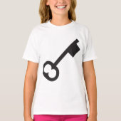 Minimalistisch  sleutelsilhouet t-shirt (Voorkant)