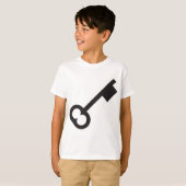 Minimalistisch  sleutelsilhouet t-shirt (Voorkant volledig)