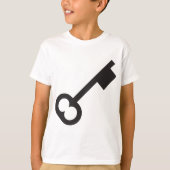 Minimalistisch  sleutelsilhouet t-shirt (Voorkant)