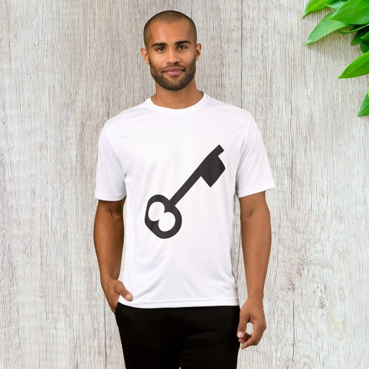Minimalistisch  sleutelsilhouet t-shirt