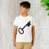 Minimalistisch  sleutelsilhouet t-shirt