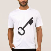 Minimalistisch  sleutelsilhouet t-shirt (Voorkant)