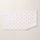 Minimalistisch Small Red Lobster Patroon Bad Handdoek (Handdoek)