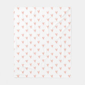 Minimalistisch Small Red Lobster Patroon Fleece Deken (Voorkant)