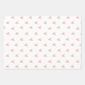 Minimalistisch Small Red Lobster Patroon Inpakpapier Vel (Voorkant 3)