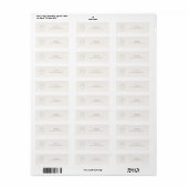 Minimalistisch smaragdgroen monogram trouwadreslab etiket (Full Sheet)